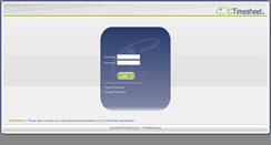 Desktop Screenshot of ictimesheet.net